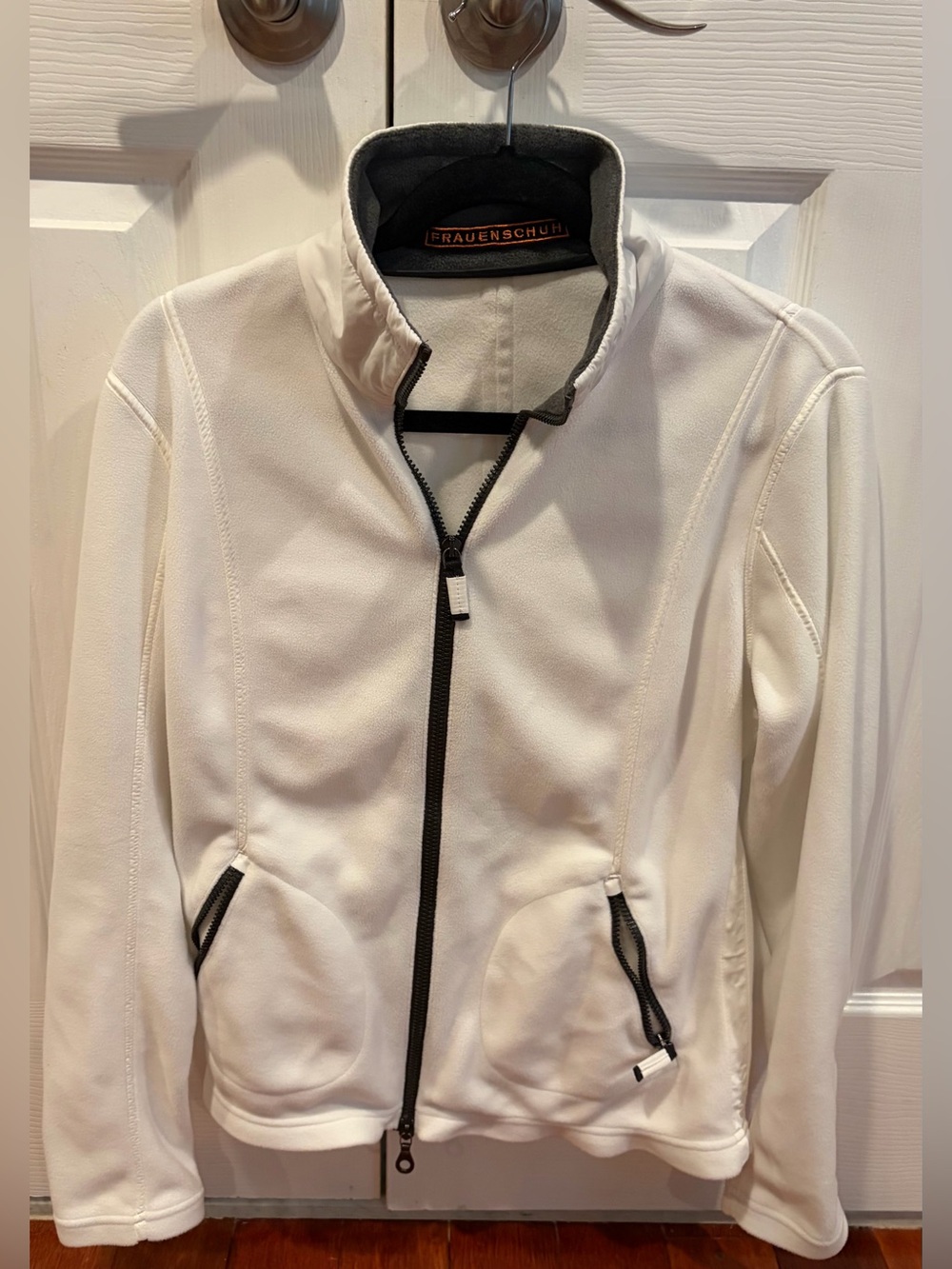 Frauenschuh Limited Edition Women’s White Fleece Jacket Handcrafted in Austria